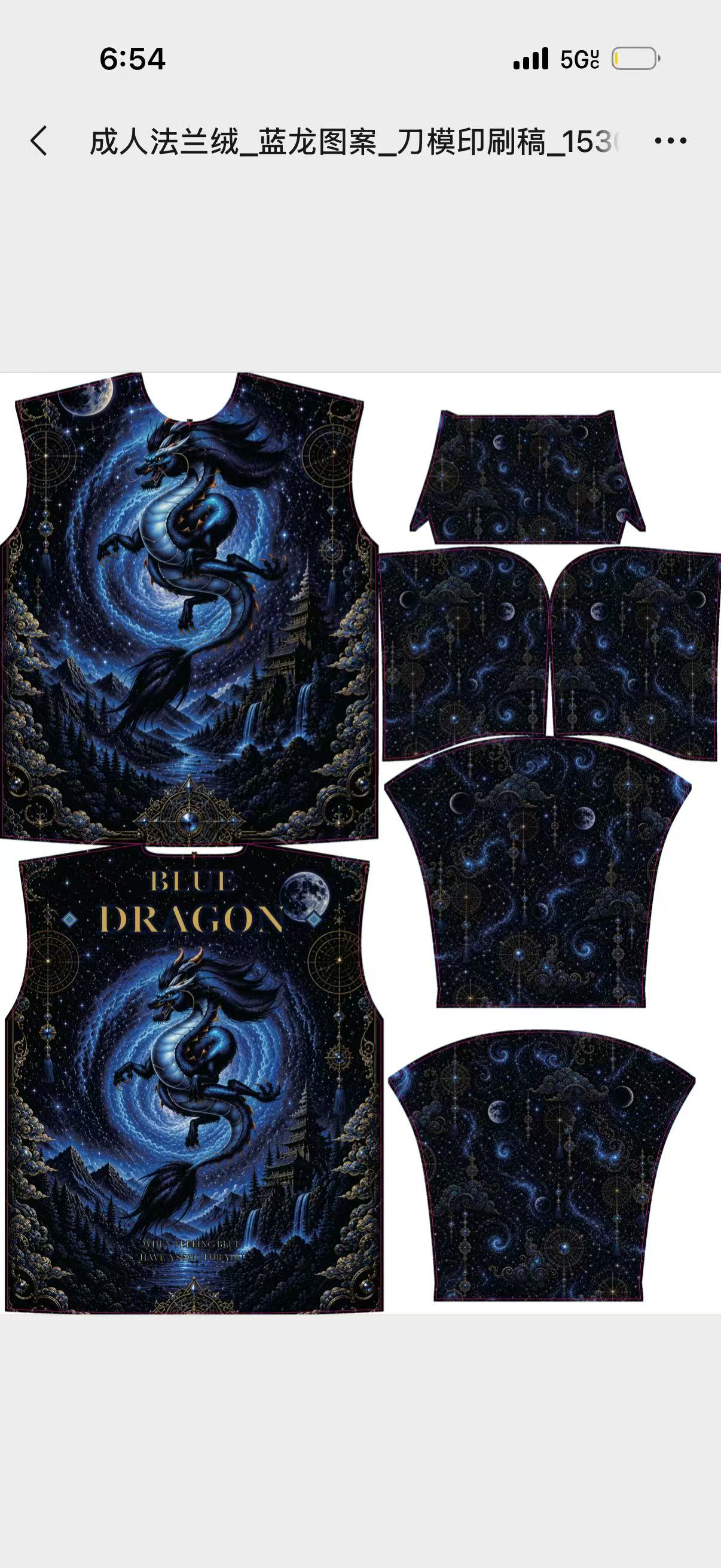 Celestial Dragon Hooded Wrap view 2